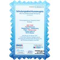 Schulungsabschlusszeugnis Katarzyna Zajac